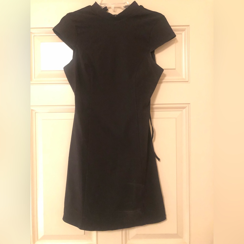 Black mini dress
